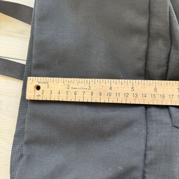 Vintage Jansport 1990s Multi Pocket Black Backpack USA Geometric Pattern - Picture 10 of 11